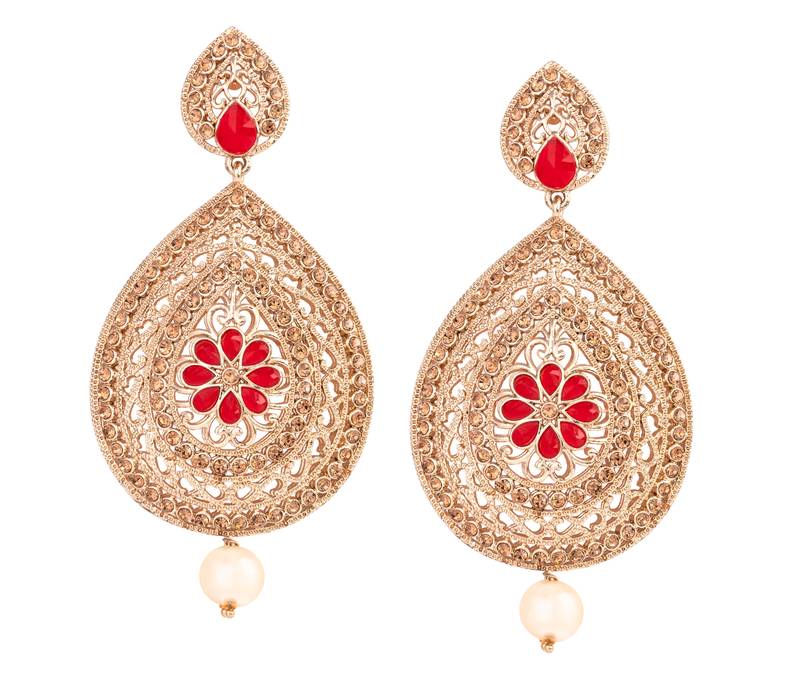Red diamond earrings JFL Jewellery for Less 3400400
