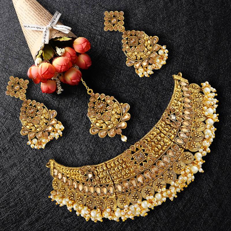 Gold cubic zirconia jewellery Mansiyaorange 3439283