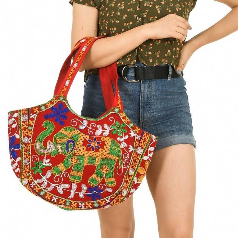 RED Rajasthani Handbags for Women LeeRooy 3476398