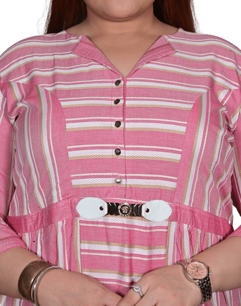 Pink printed cotton longdresses XMEX 3520653