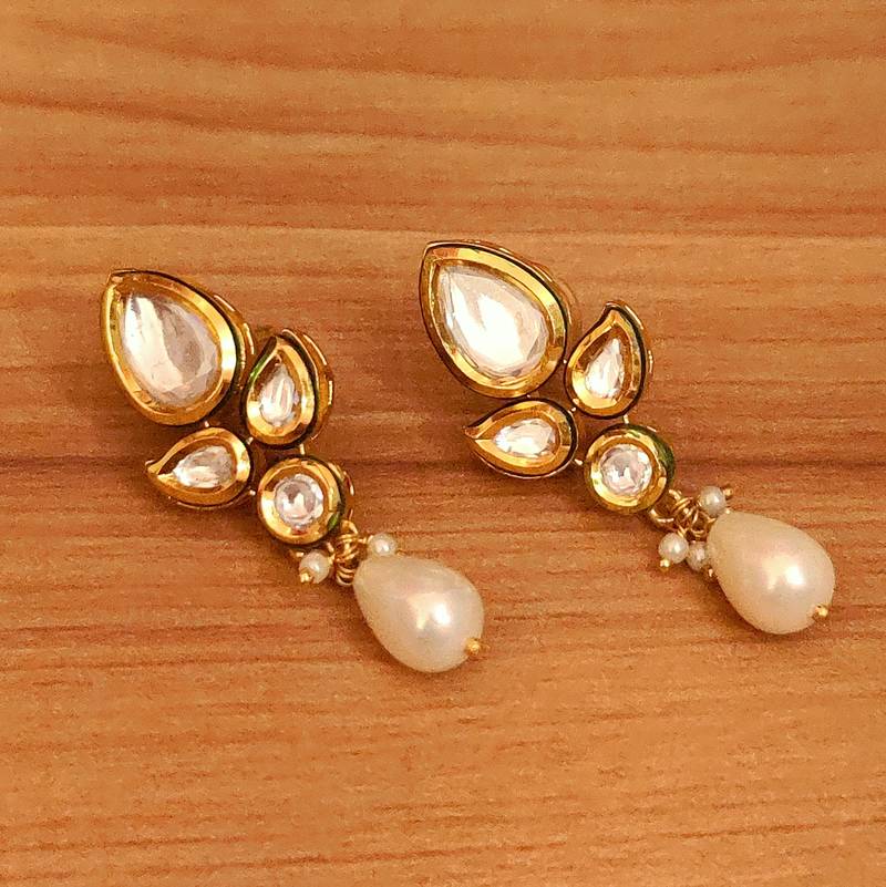 White earrings Sanvi Jewels Pvt. Ltd. 3687850