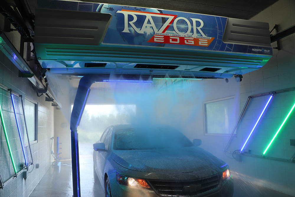 Washworld’s InBay Automatic vehicle wash system Razor® CCentral