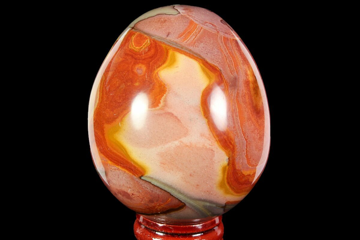 2.7" Polished Polychrome Jasper Egg Madagascar For Sale (118653