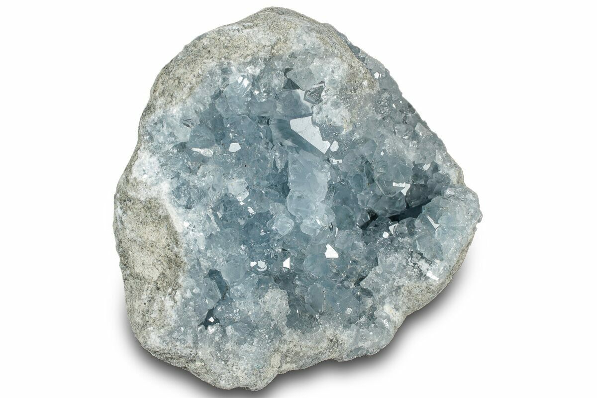 4.6" Sparkling Celestine (Celestite) Crystal Cluster Madagascar