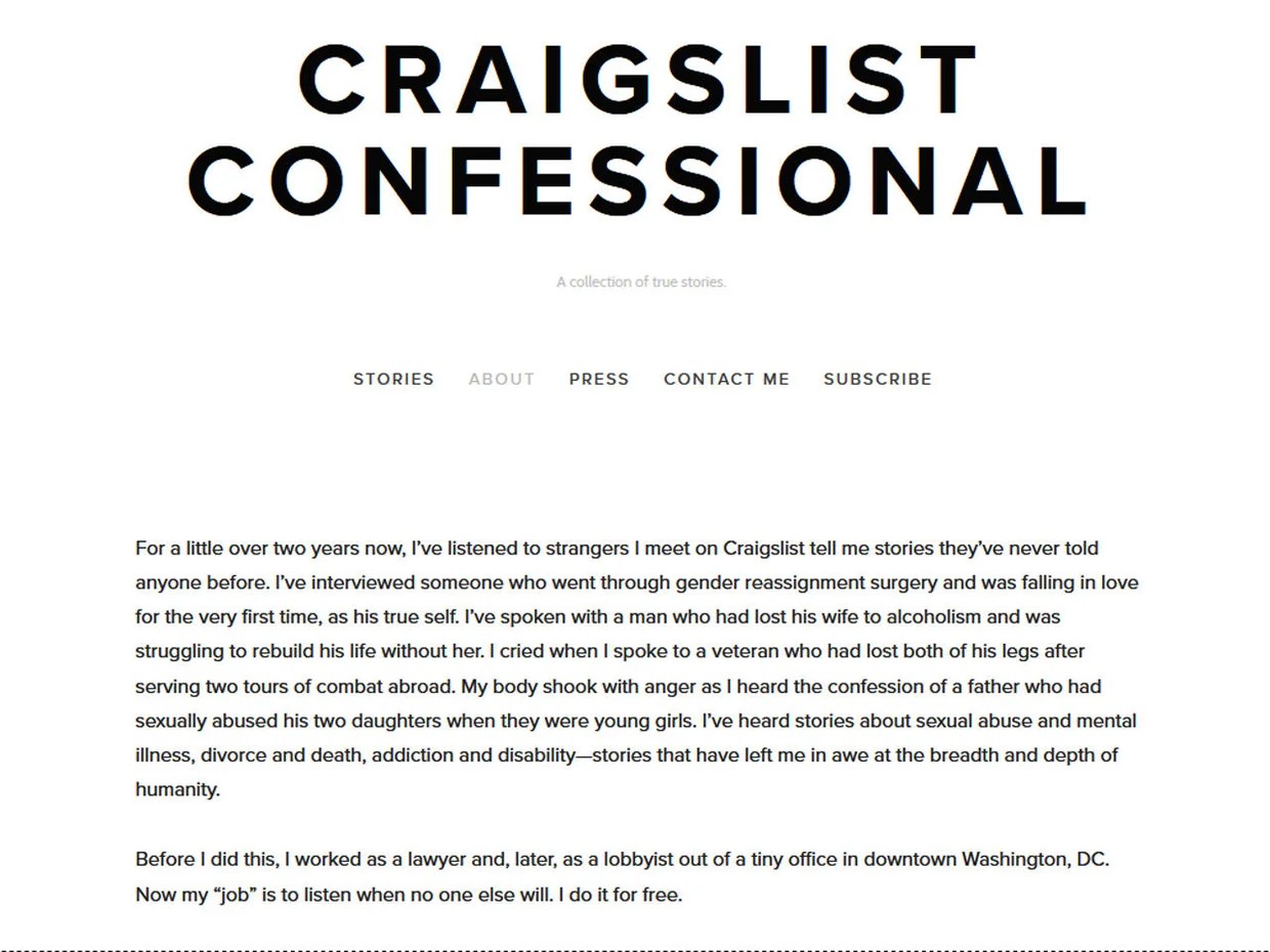 The stories behind Craigslist Confessional CBS News(03)