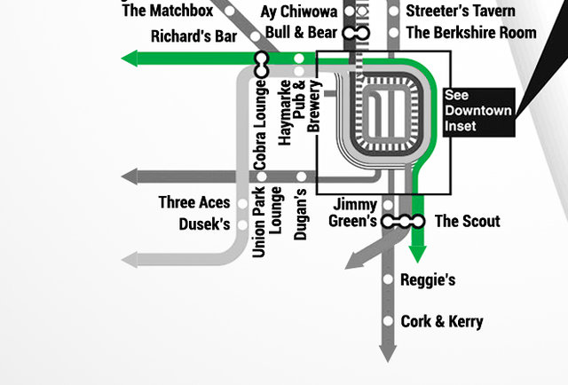 Chicago Green Line Map ACME Hotel • A New Chicago CTA Map