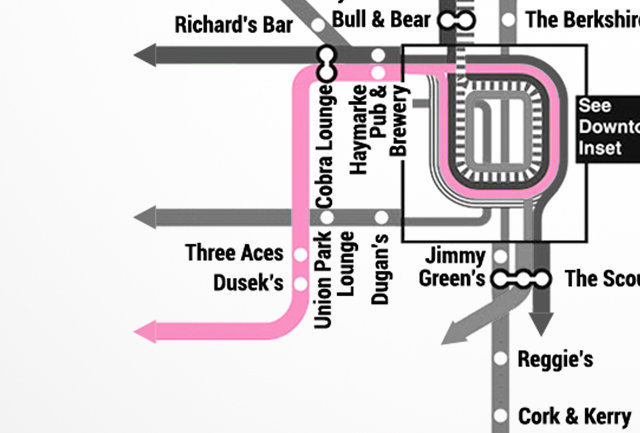 Pink Line Chicago Map ACME Hotel • A New Chicago CTA Map