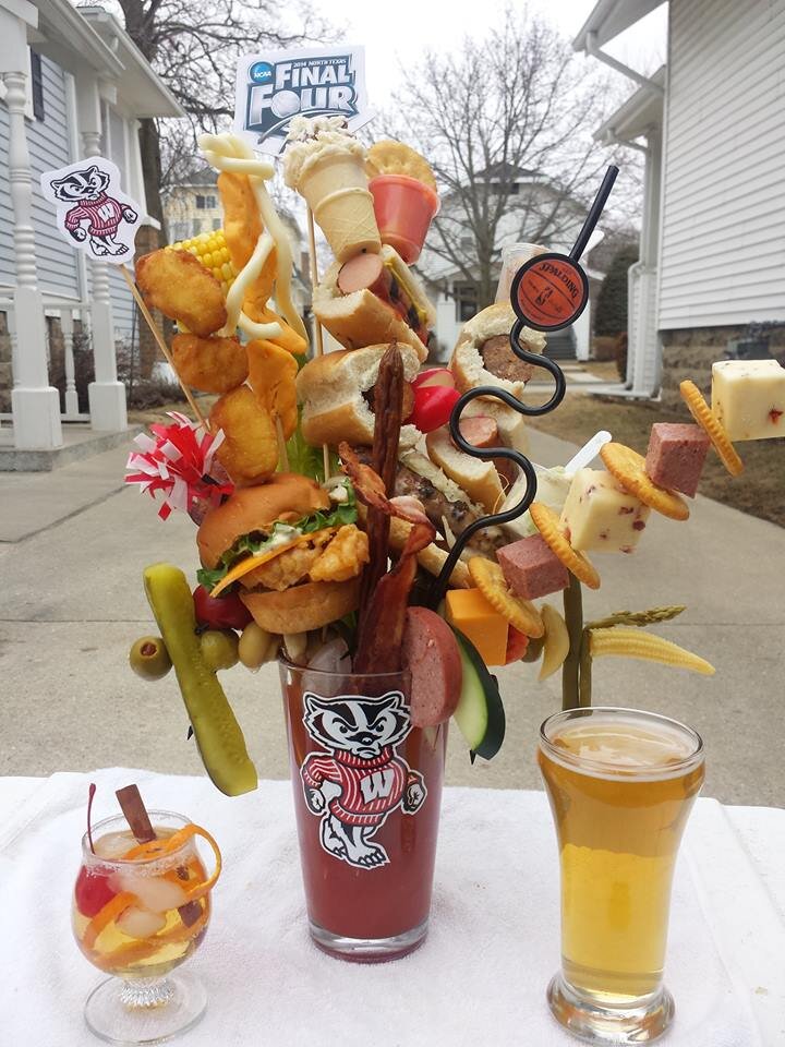 NCAA Final Four Themed Bloody Marys for Wisconsin, Kentucky, Florida