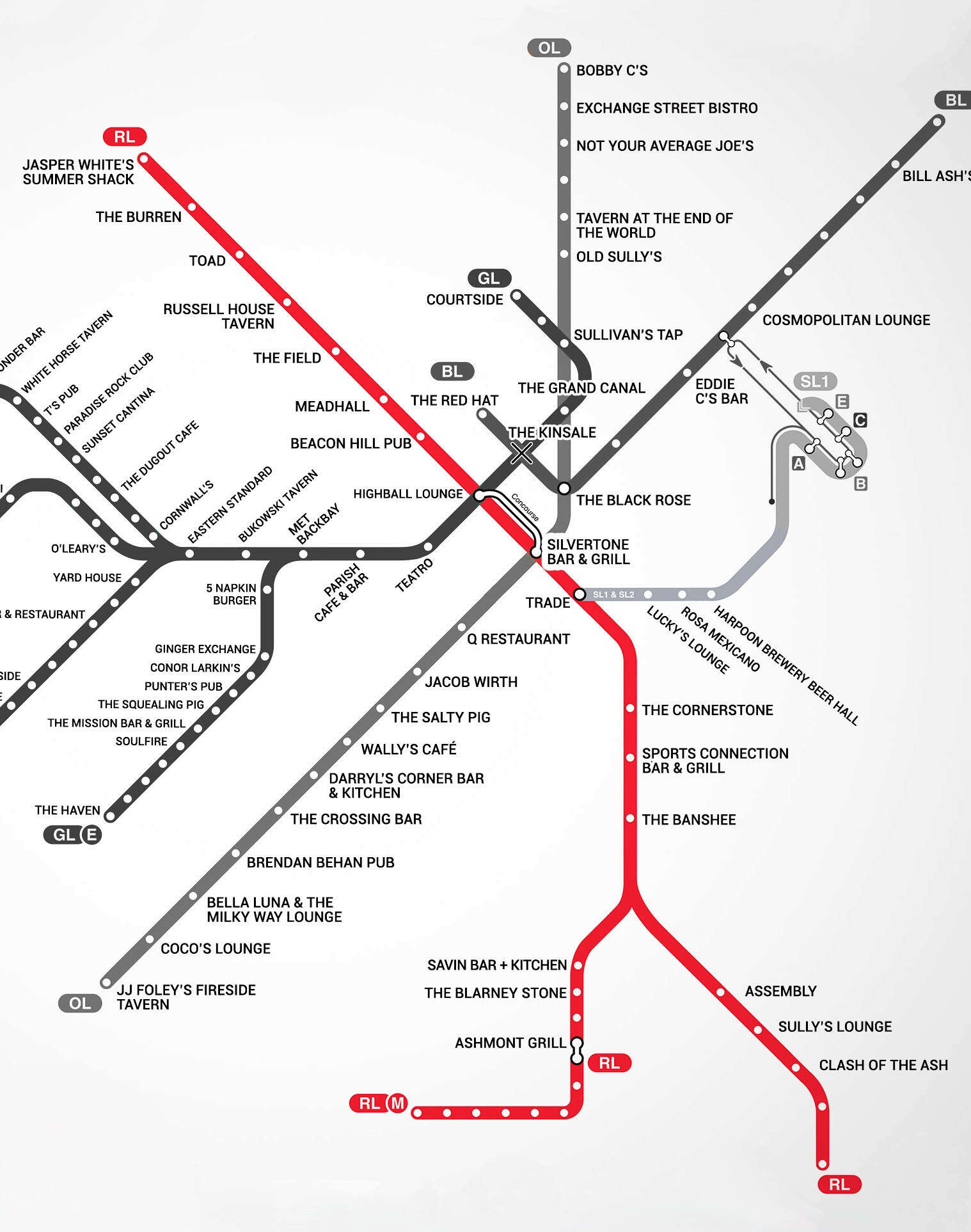 Transit Maps Official Map Boston MBTA Rapid Transit/Key, 56 OFF
