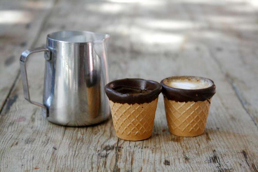 Alfred Coffee & Kitchen Espresso and Macchiato in Chocolate Cones