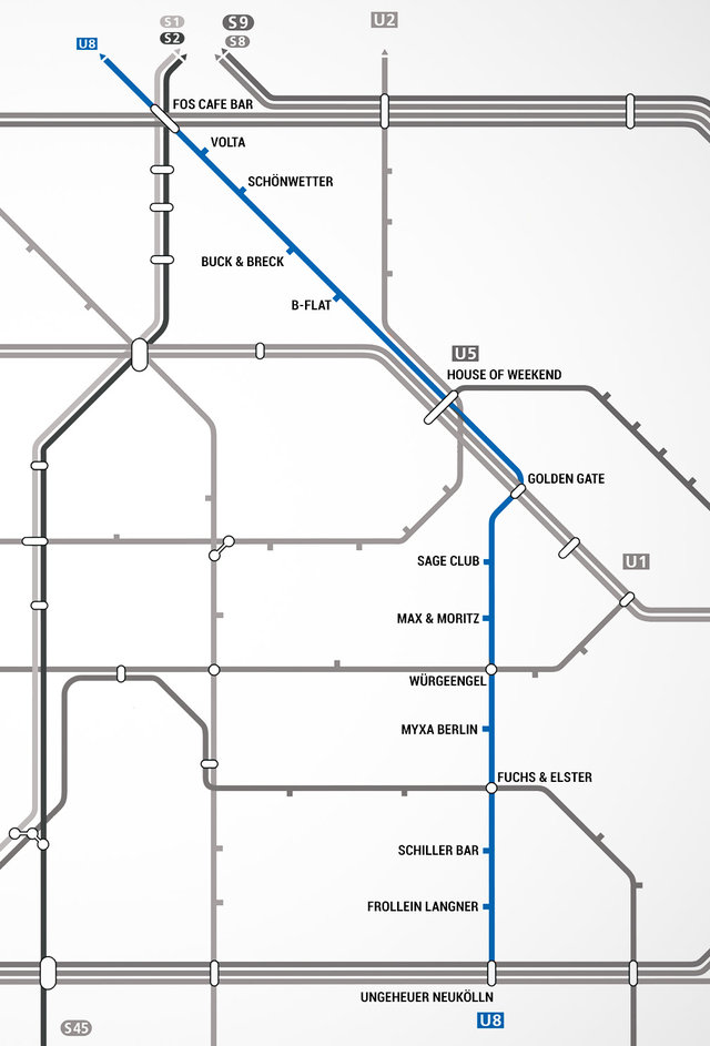 Berlin UBahn Map Map With Bars Near Every Stop Thrillist