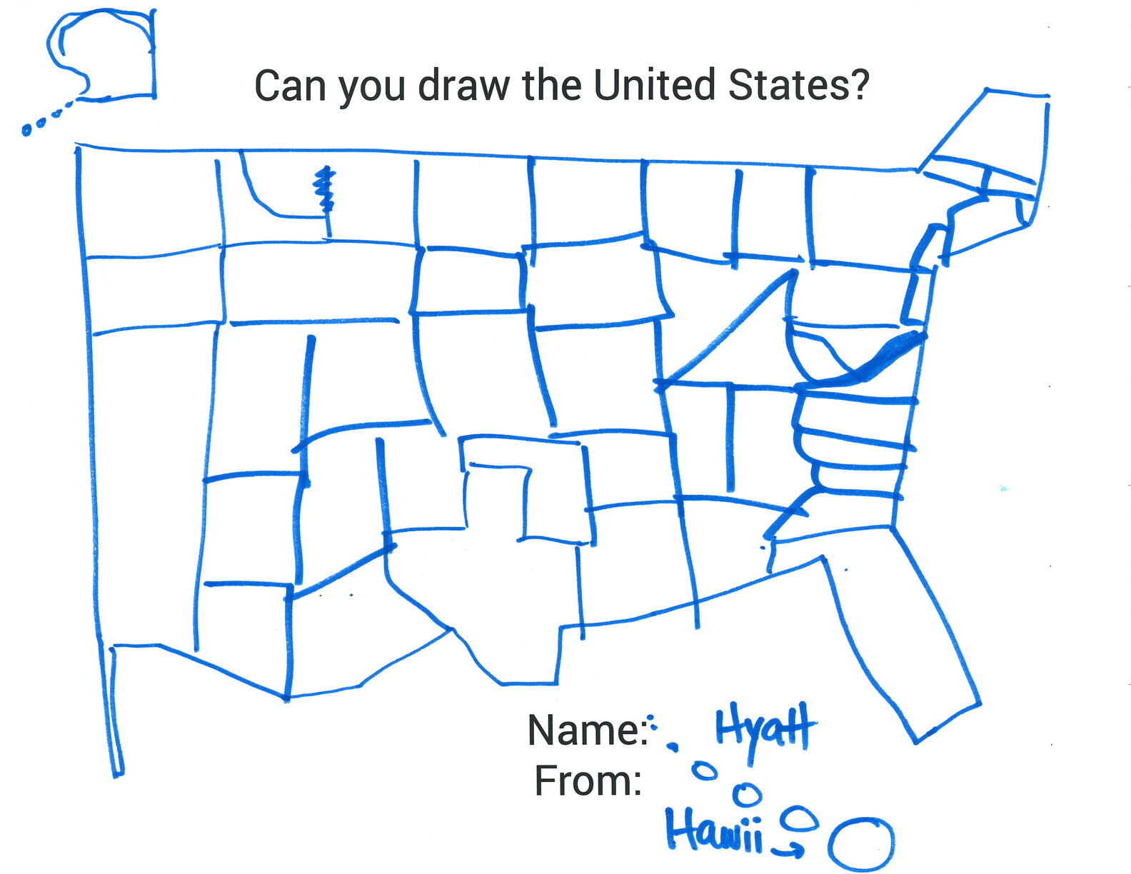 Can You Draw All 50 US States? Thrillist
