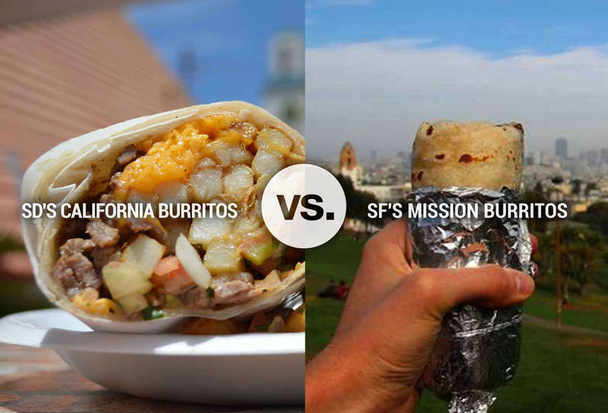 San Diego California Burritos Beat San Francisco Mission Burritos