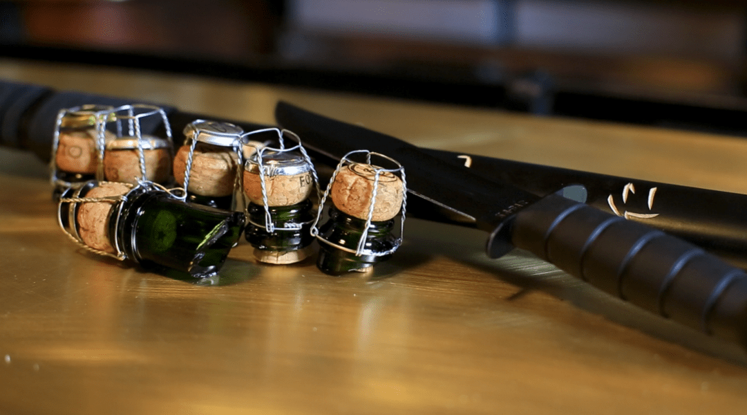 Sabering Champagne Video How to Saber Champagne by Steve Schneider