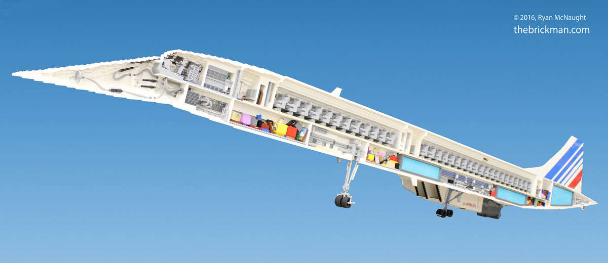 This 65,000-Piece LEGO Concorde Features Seats, Luggage Inside - Thrillist