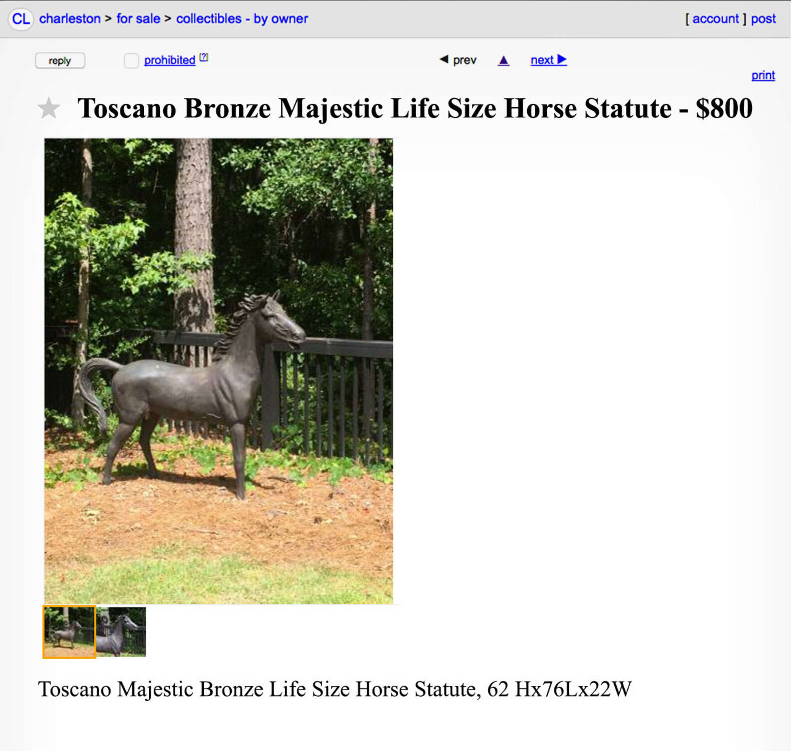 Funny Craigslist Ads in Charleston, South Carolina Thrillist