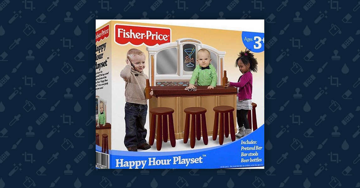 People Think This Fisher Price Happy Hour Playset Is Real Thrillist