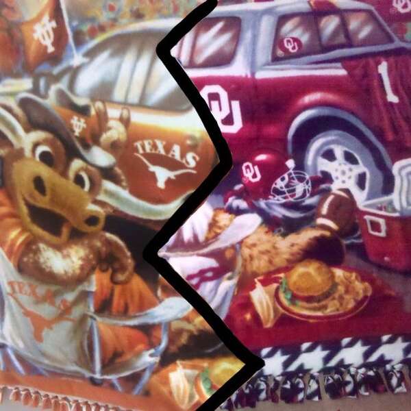 OU/Texas Fleece Blankets Own Thrillist Dallas
