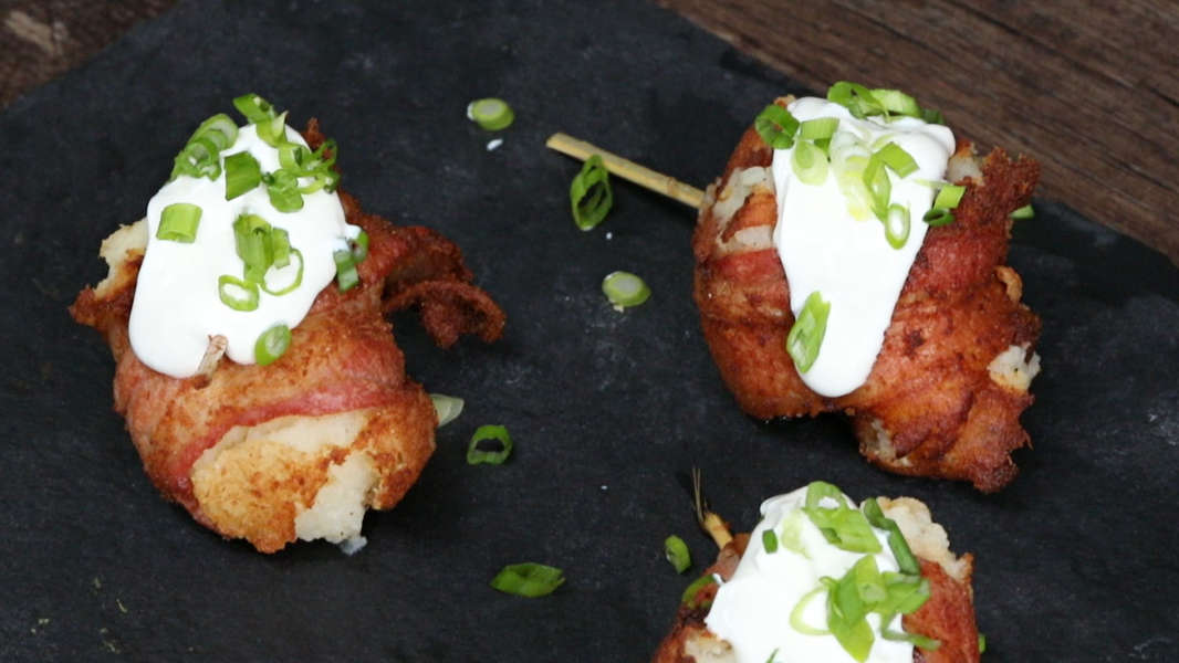 How to Make a Cheesy Mashed Potato Bacon Bomb Recipe Thrillist