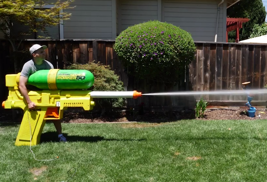 Mark Rober Built The World's Largest Super Soaker VIDEO Thrillist
