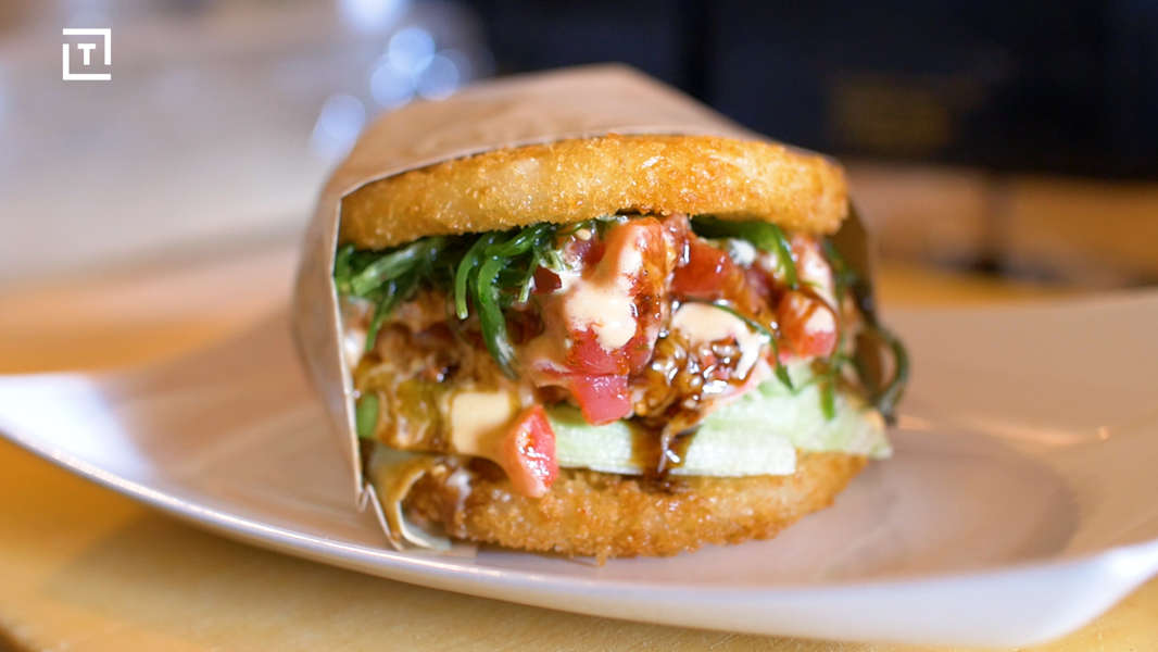 Jjanga Steak and Sushi Made a Perfect Sushi Burger Thrillist