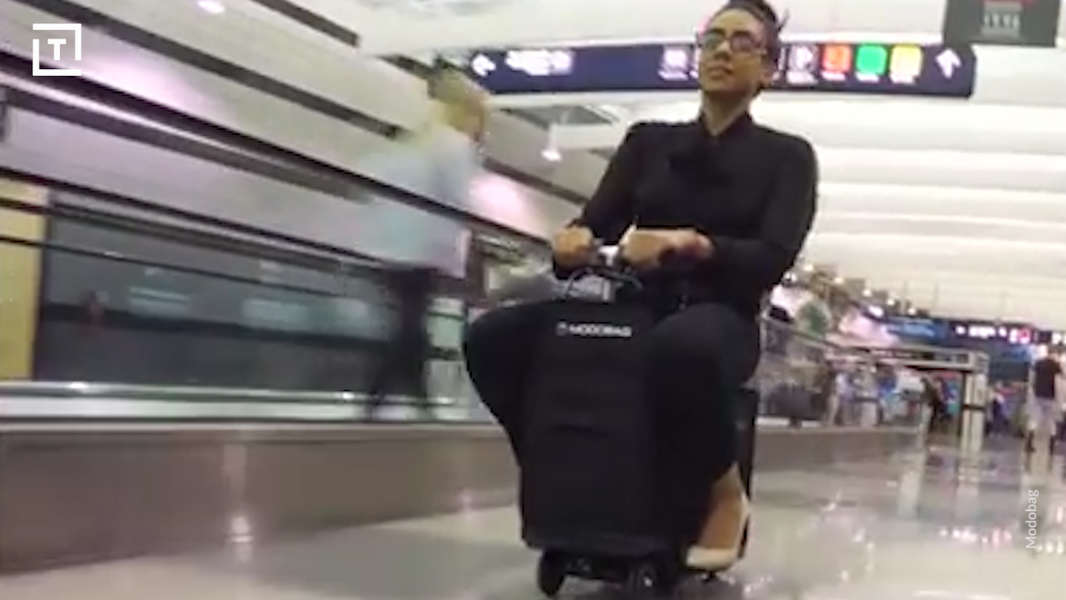 Modobag Motorized CarryOn Suitcase You Can Ride, Is Coming Soon