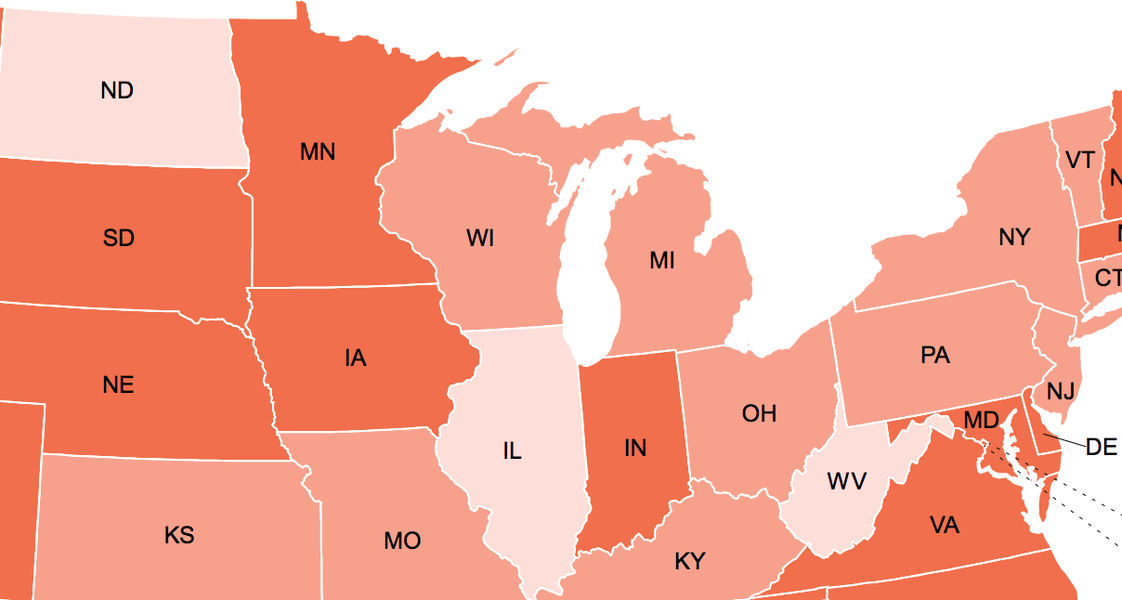 Fastest Growing States of 2017 Thrillist