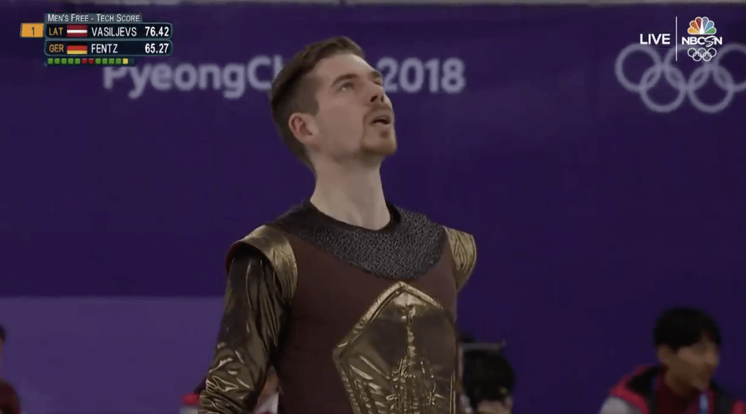 Winter Olympics 2018 Figure Skater Performs to 'Game of Thrones' Theme