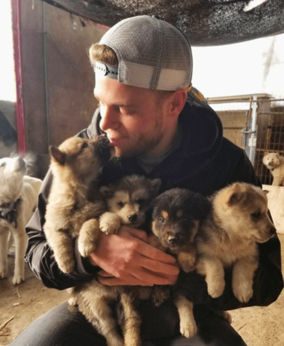 Olympic Skier Gus Kenworthy Rescues 90 Dogs From Korean Meat Farm The