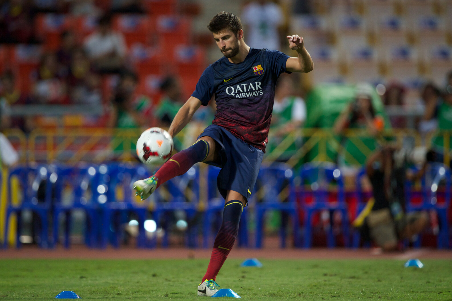 Spanish World Cup Player Gerard Pique Saves Bird Before Iran Match