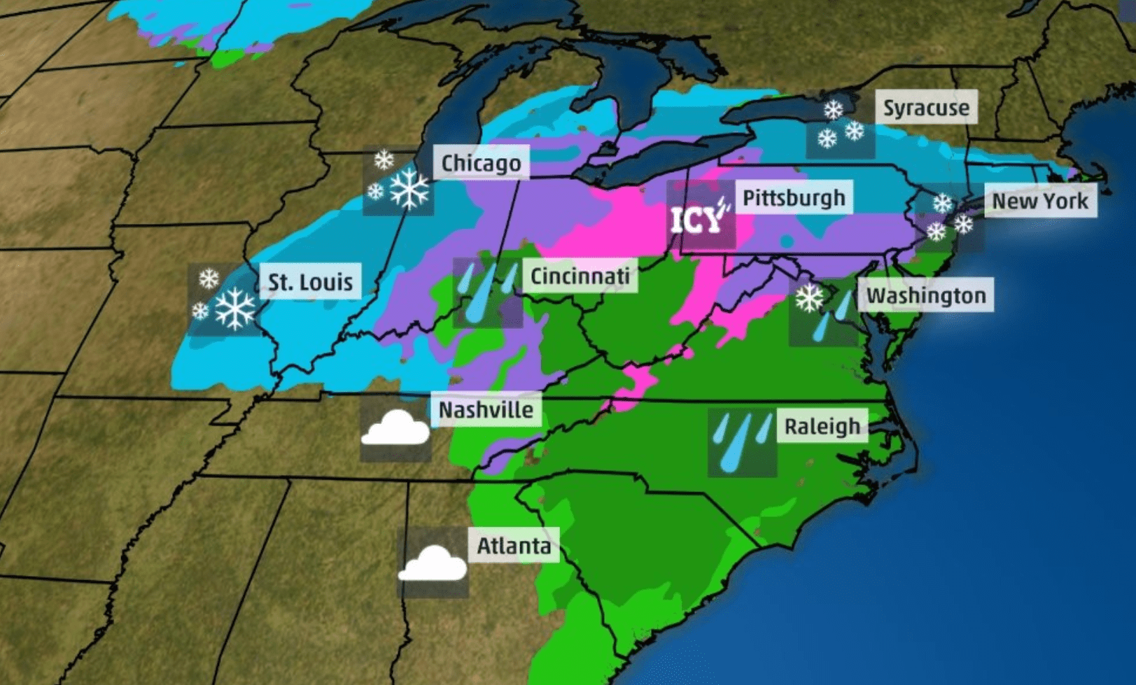 Winter Storm Avery 2023 Winter Storm Avery 2018: South, Midwest, And Northeast Will All Be Hit - Thrillist