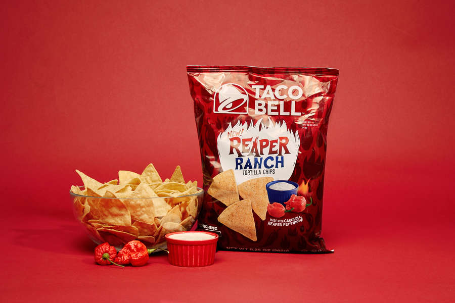 Taco Bell Reaper Ranch Chips Carolina Reaper Peppers Provide a Kick Thrillist