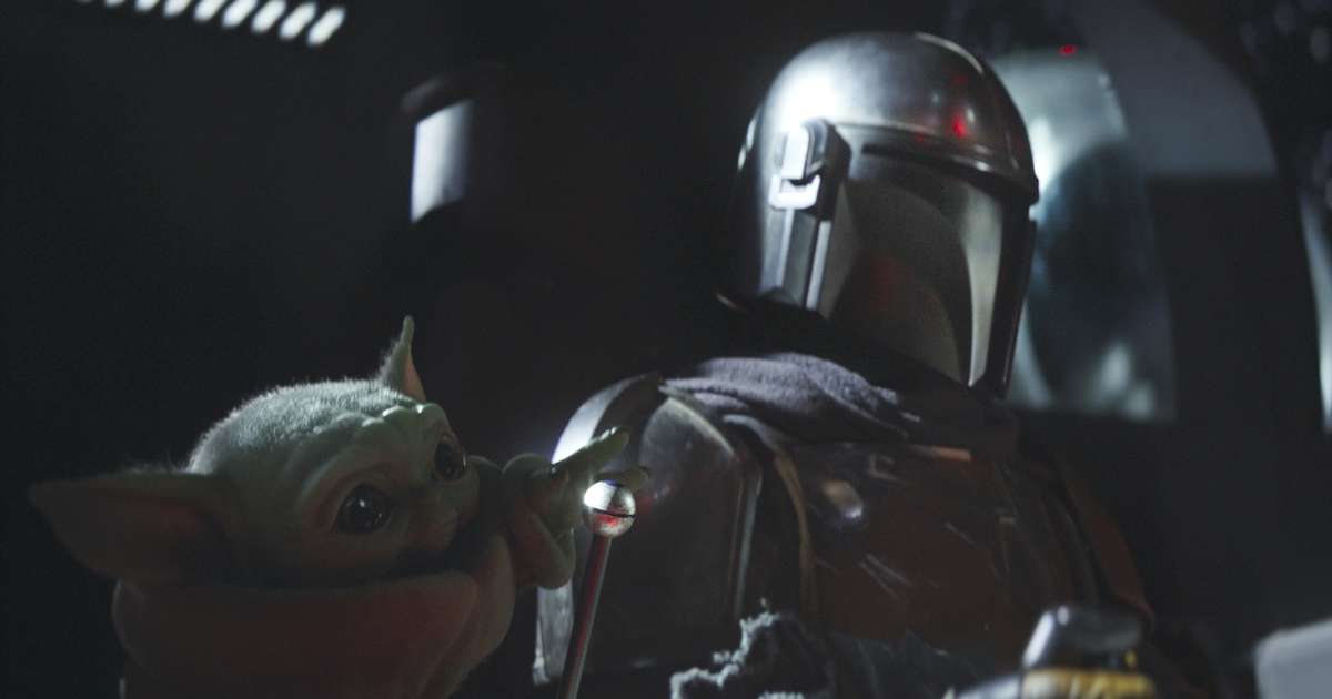 Baby Yoda In Mandalorian Armor Movie Wallpaper