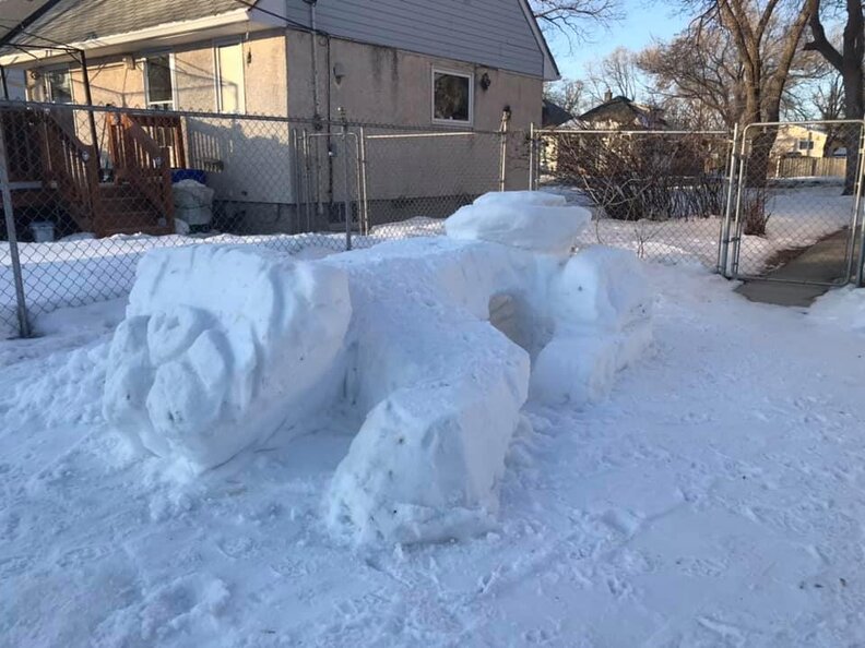 Canadian Man Builds Snow Tunnels For Dogs In His Yard The Dodo