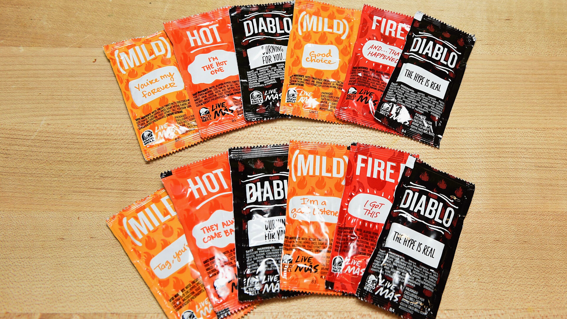 25 Taco Bell Mild Sauce Packets Each Will Feature Its Own, 44 OFF