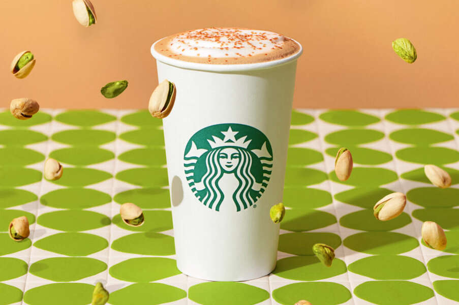 Starbucks Brings Back Pistachio Latte & Meatless Mondays in January