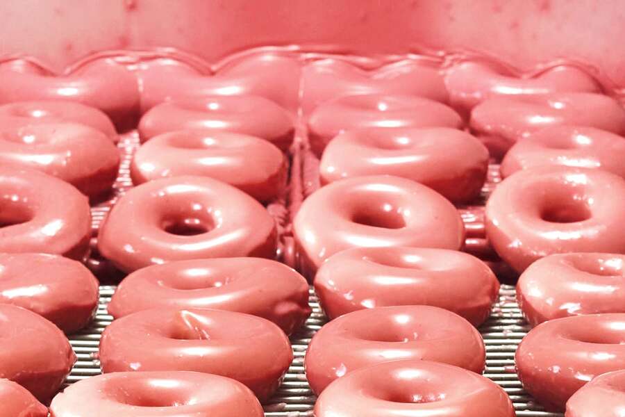 Krispy Kreme Is Debuting Berry Glazed Donuts Thrillist