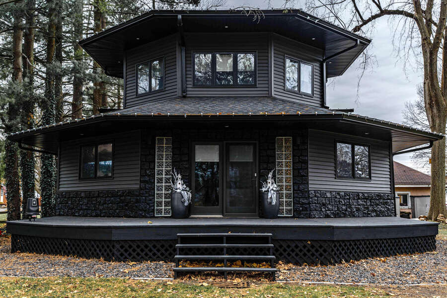 Rent This Airbnb Octagonal Gothic Home in Lincoln, Illinois Vacation