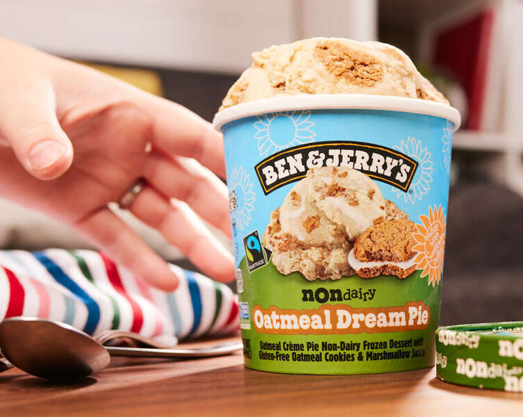 Ben & Jerry's Introduces New NonDairy Oatmeal Dream Pie Flavor Thrillist