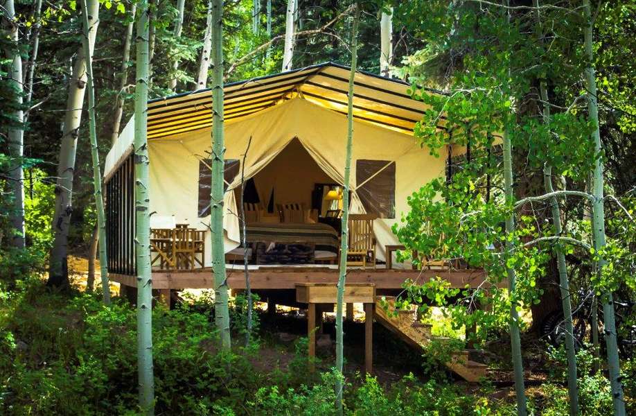 Luxury Tents Cresto Ranch Tents at Dunton Hot Springs in the Colorado