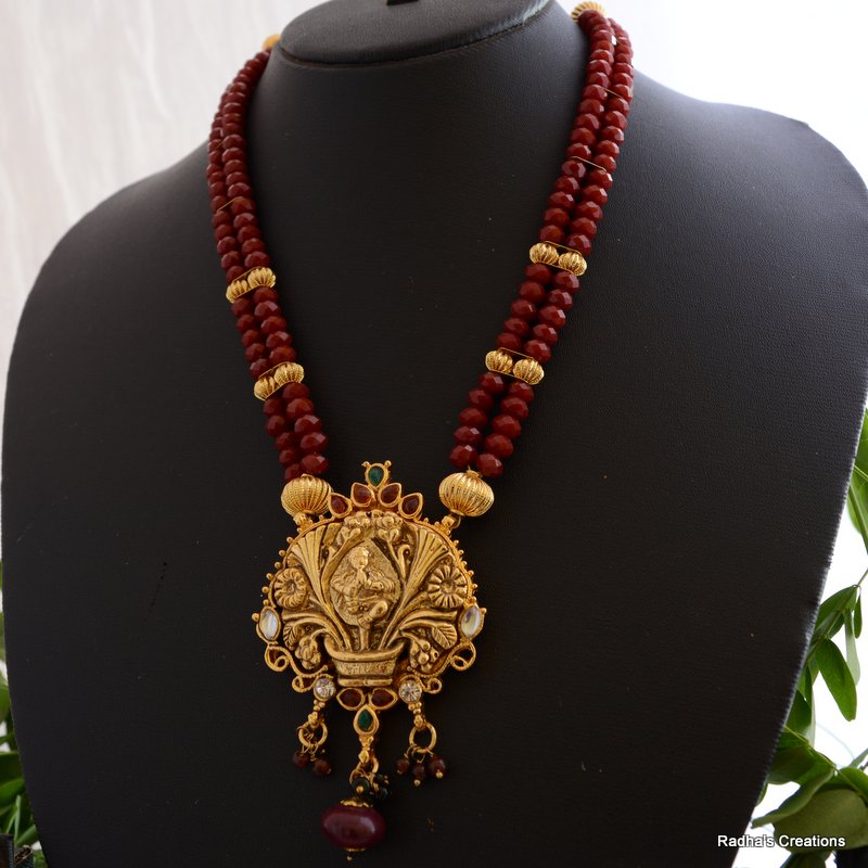 Buy Krishna necklace4(temple jewellery) Online