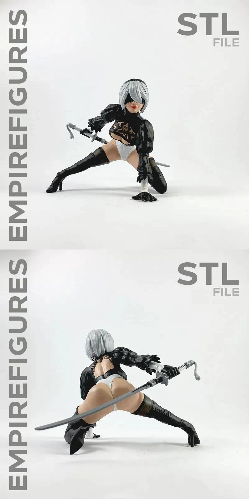 Nier Automata 2B ‣ 3D print model ‣