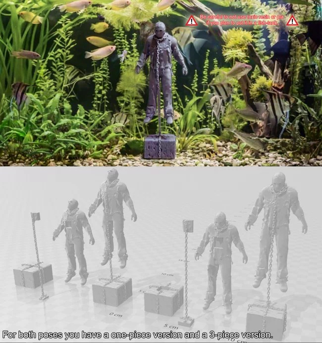Download Free HighQuality Jason (Friday The 13th) Aquarium Toy 3D