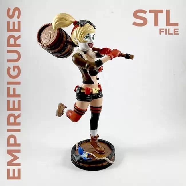 Download Free High-Quality Harley Quinn 3D Model For Printing & DAZ