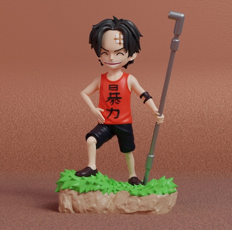 Ace Kid One Piece 3D print model