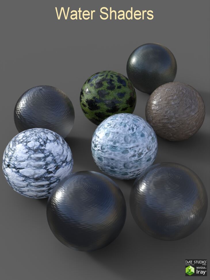 Download Free HighQuality Water Shaders 3D Model For Printing & DAZ