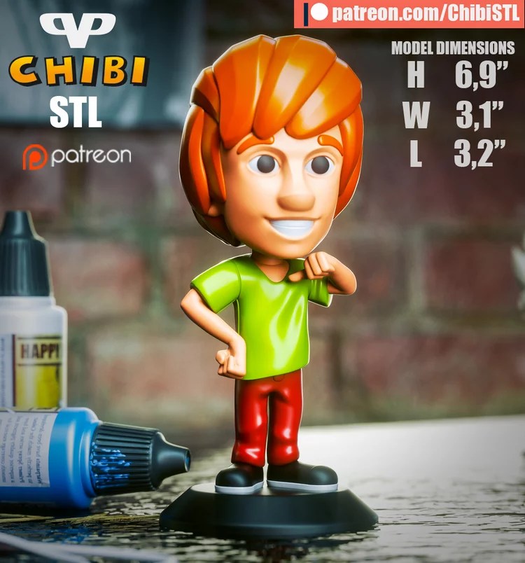 Download Free HighQuality Shaggy Chibi Norville Rogers ScoobyDoo