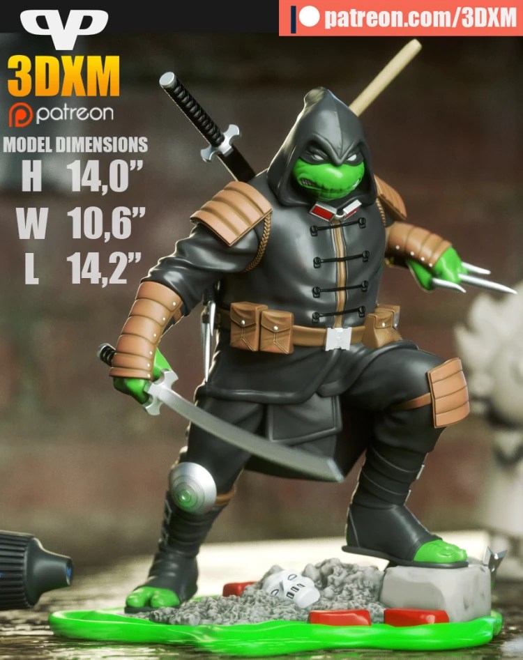 Last Ronin Michelangelo ‣ 3D print model ‣