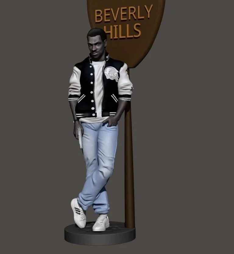 Download Free HighQuality Axel Foley 3D Model For Printing & DAZ