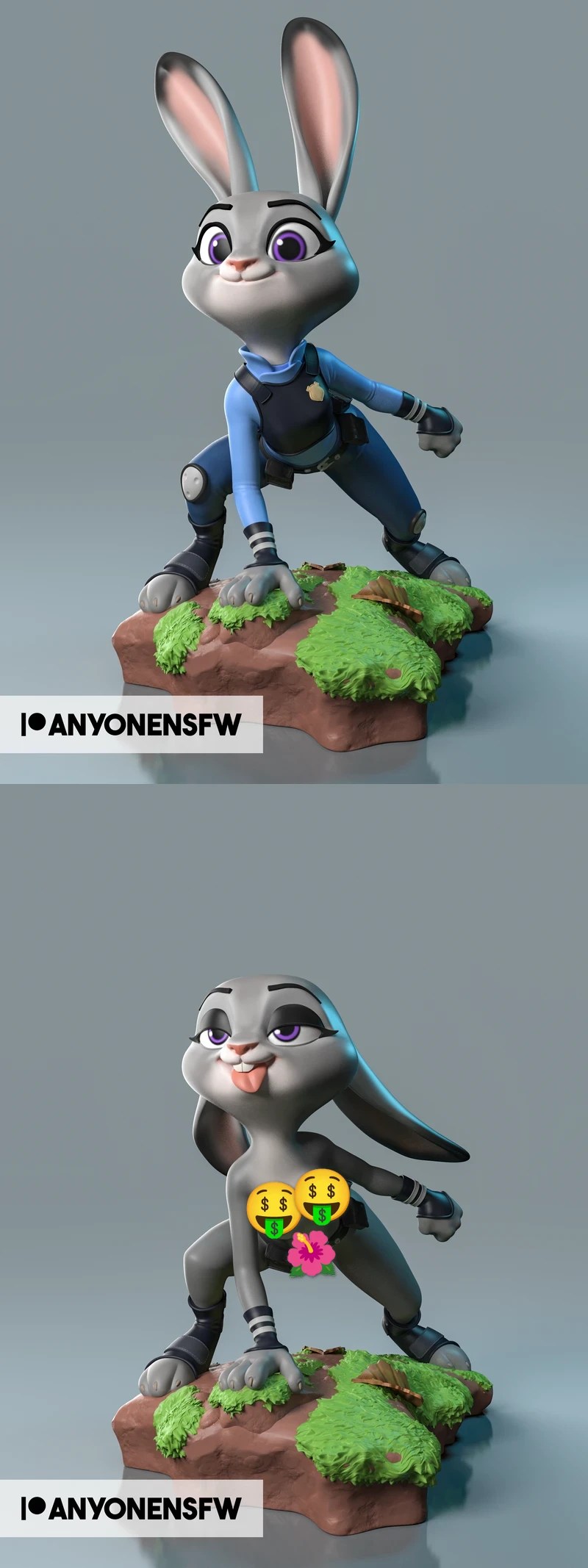 Download Free HighQuality Judy Hopps 3D Model For Printing & DAZ